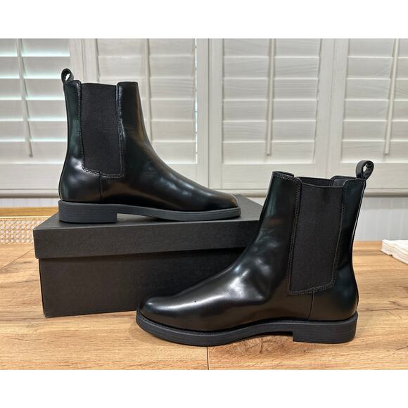 J. Crew Women's Black Chelsea Boot Leather Textile Upper Sz 10 NIB British Style - Picture 8 of 16